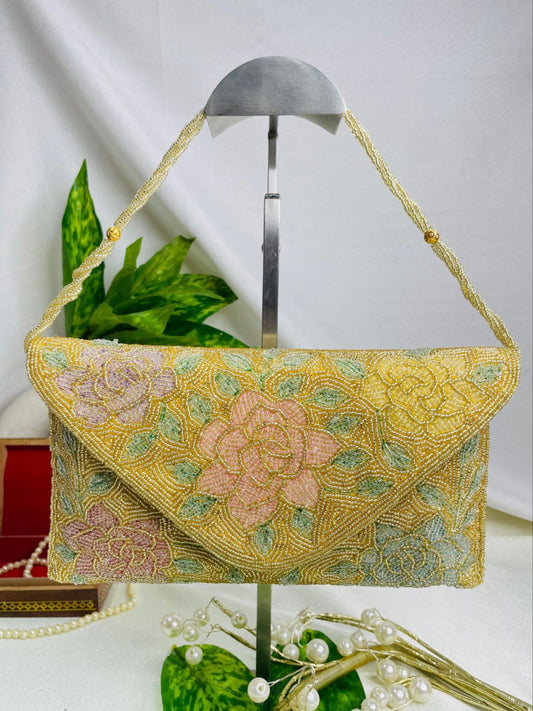 Zariya Beaded Flap Bag