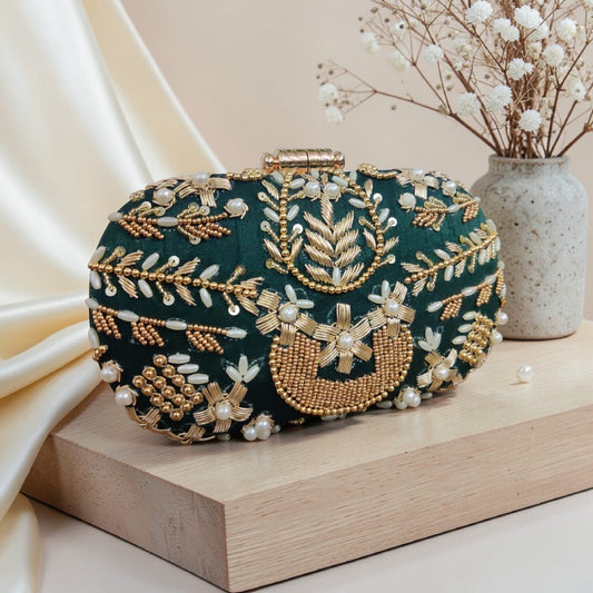 Begum Zardozi Clutch