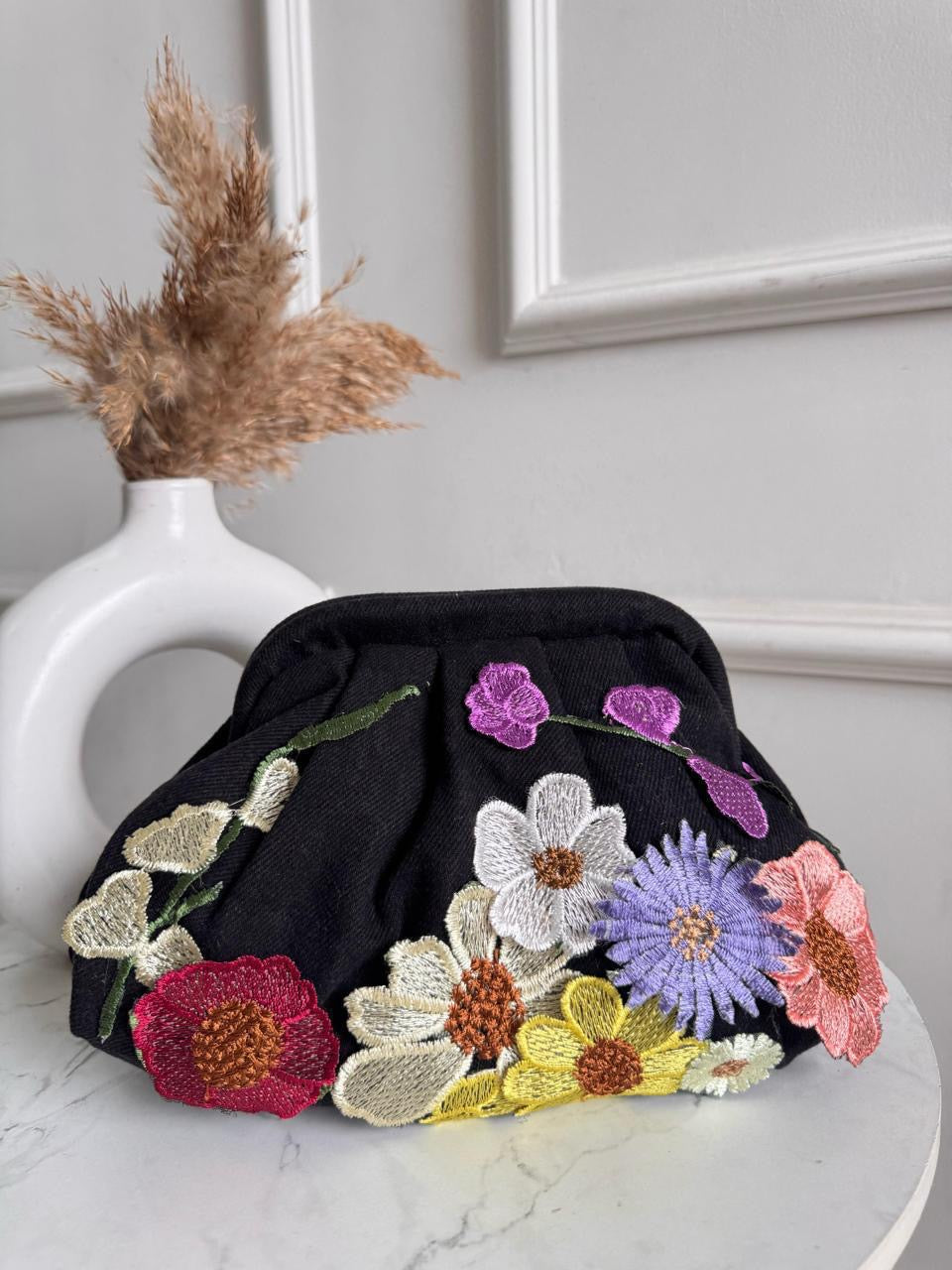 Bloom Denim Batwa Bag