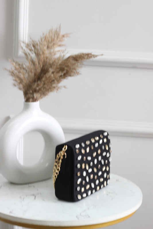 Twilight Gleam Denim Flap Bag