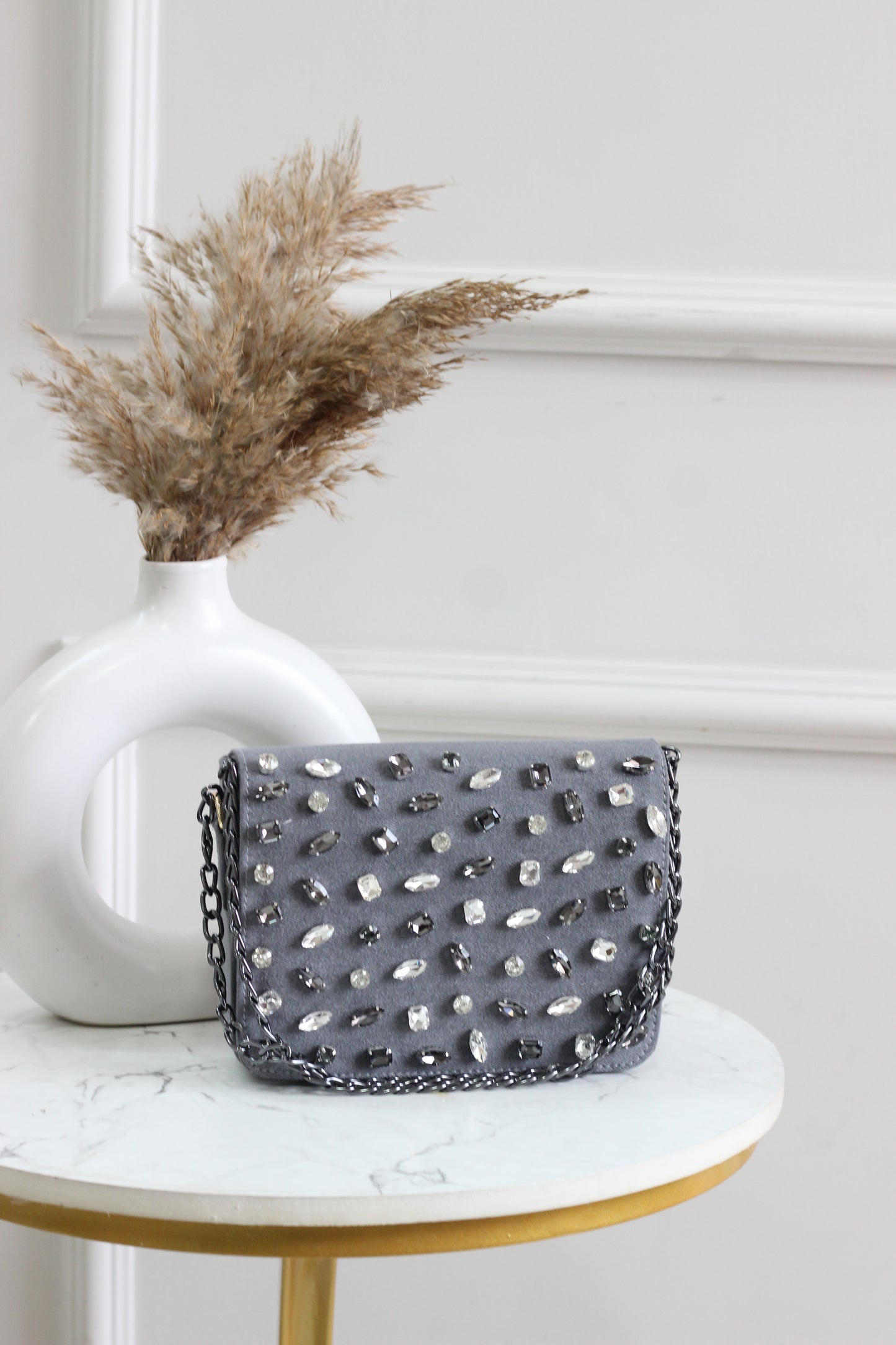 Twilight Gleam Denim Flap Bag