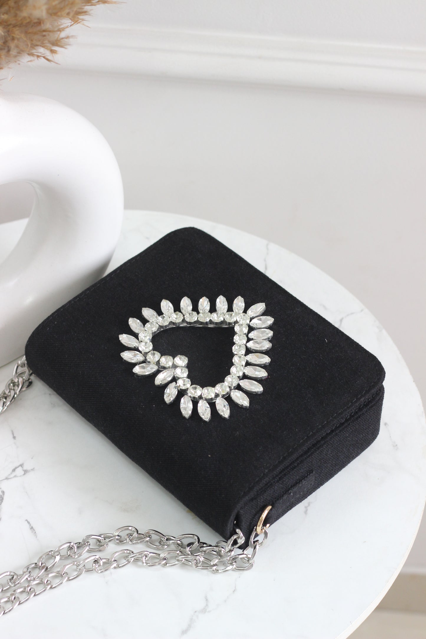 Vibrant Heartbeat Denim Flap Bag