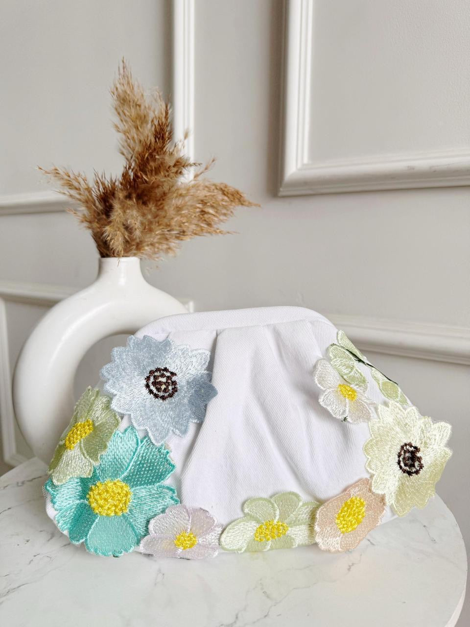 Bloom Denim Batwa Bag