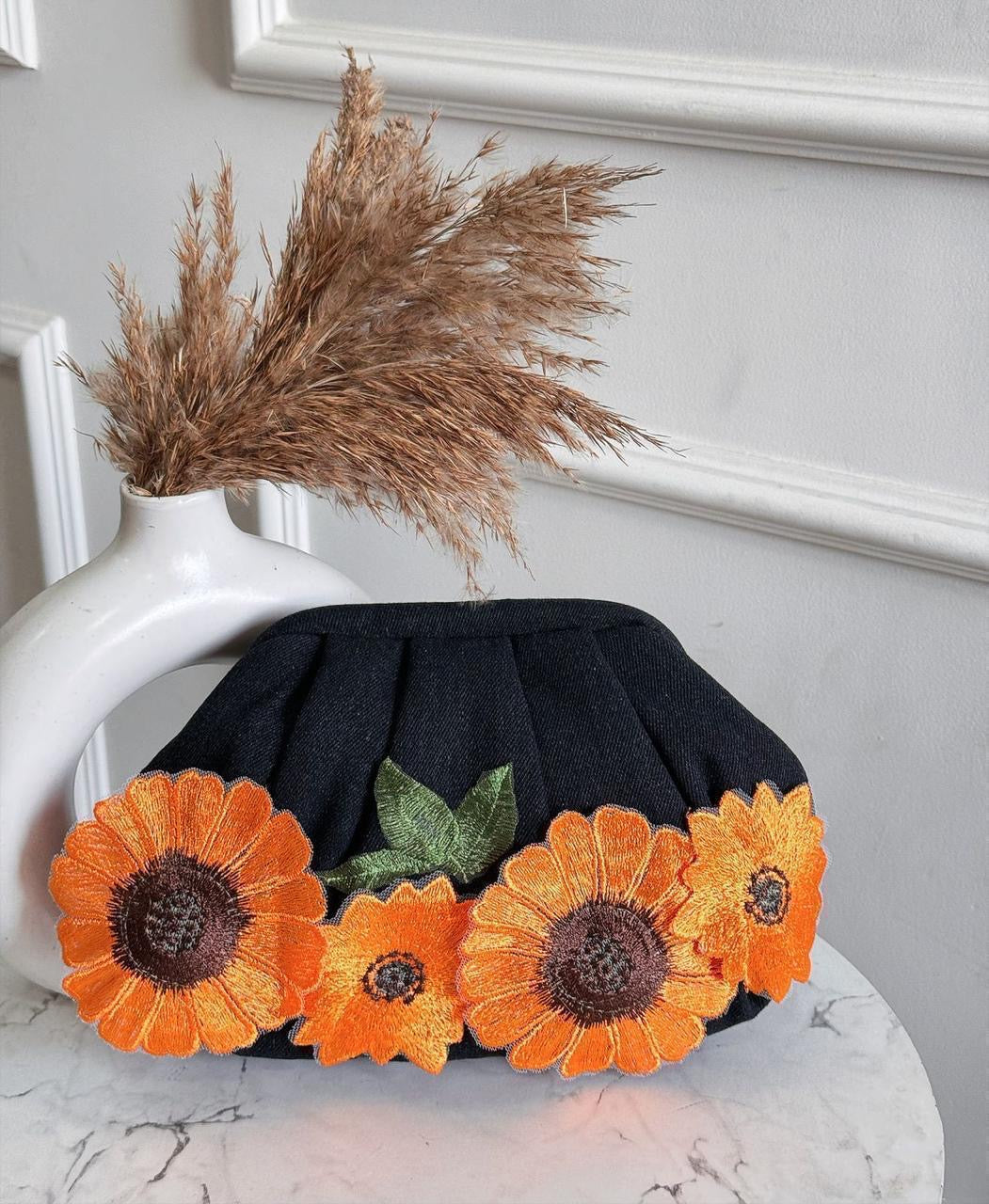 Bloom Denim Batwa Bag