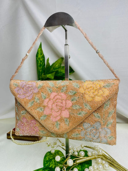 Zariya Beaded Flap Bag