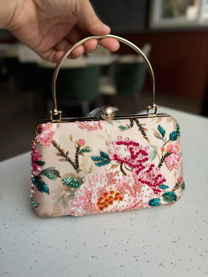 Elaria Floral Silk Clutch