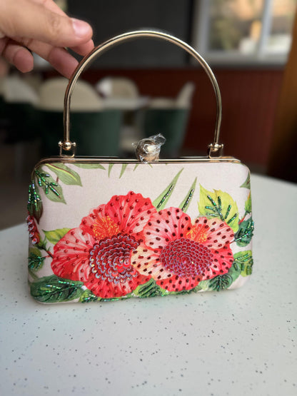 Elaria Floral Silk Clutch