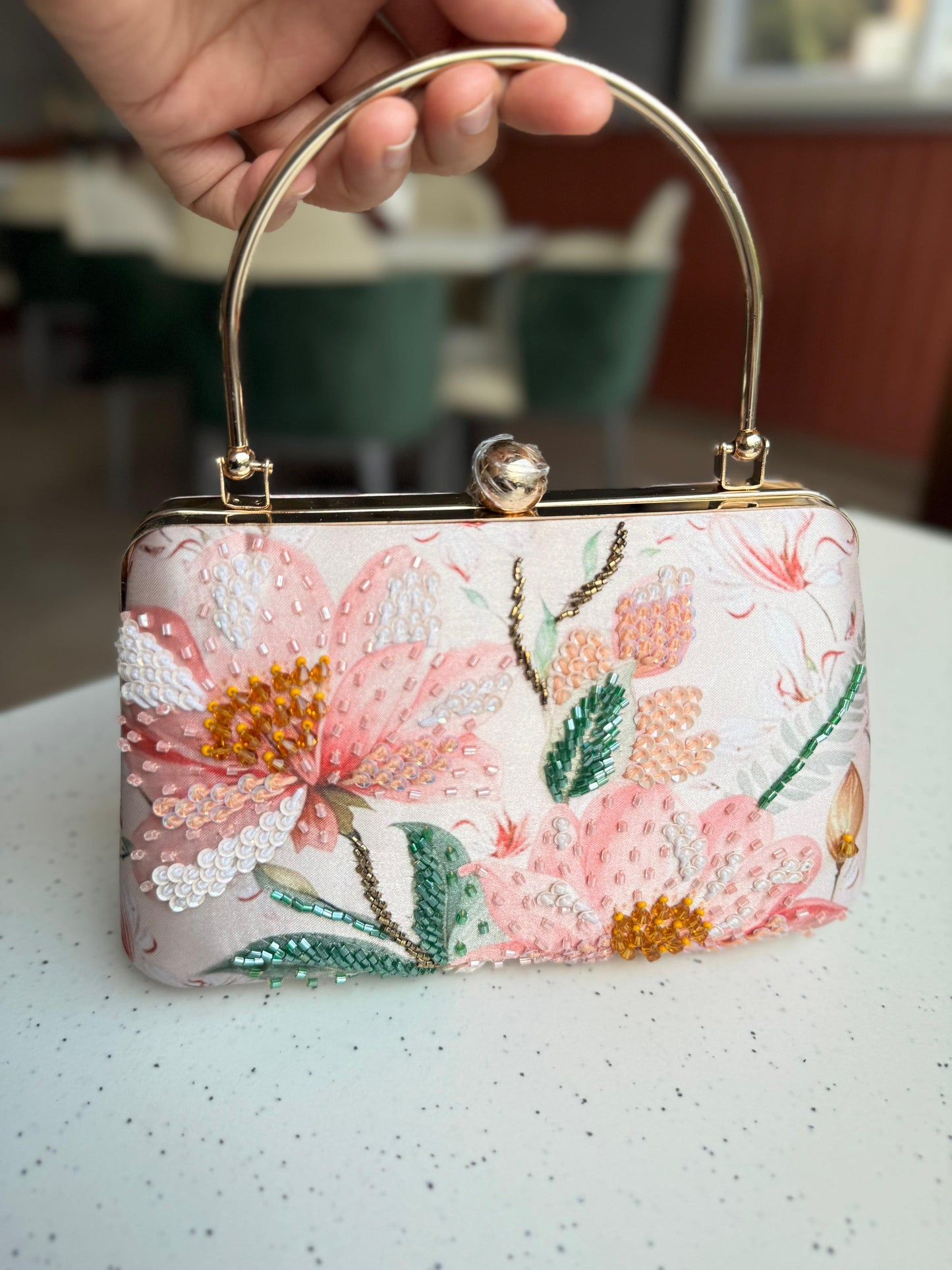 Elaria Floral Silk Clutch