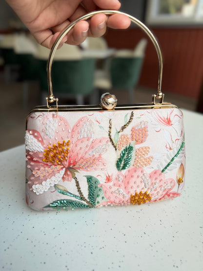 Elaria Floral Silk Clutch