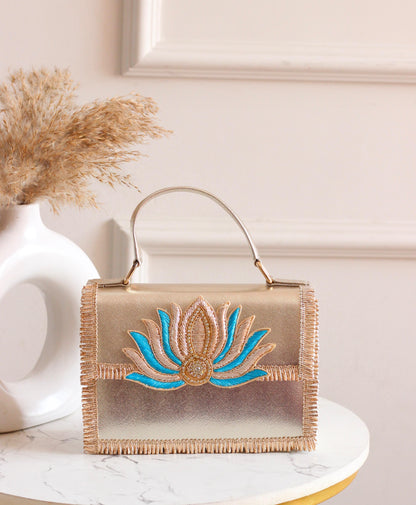 Padma Rosé Lotus Handbag