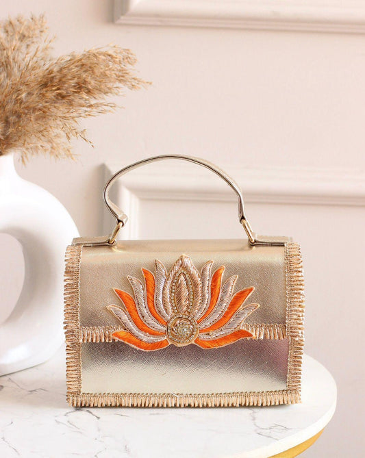 Padma Rosé Lotus Handbag