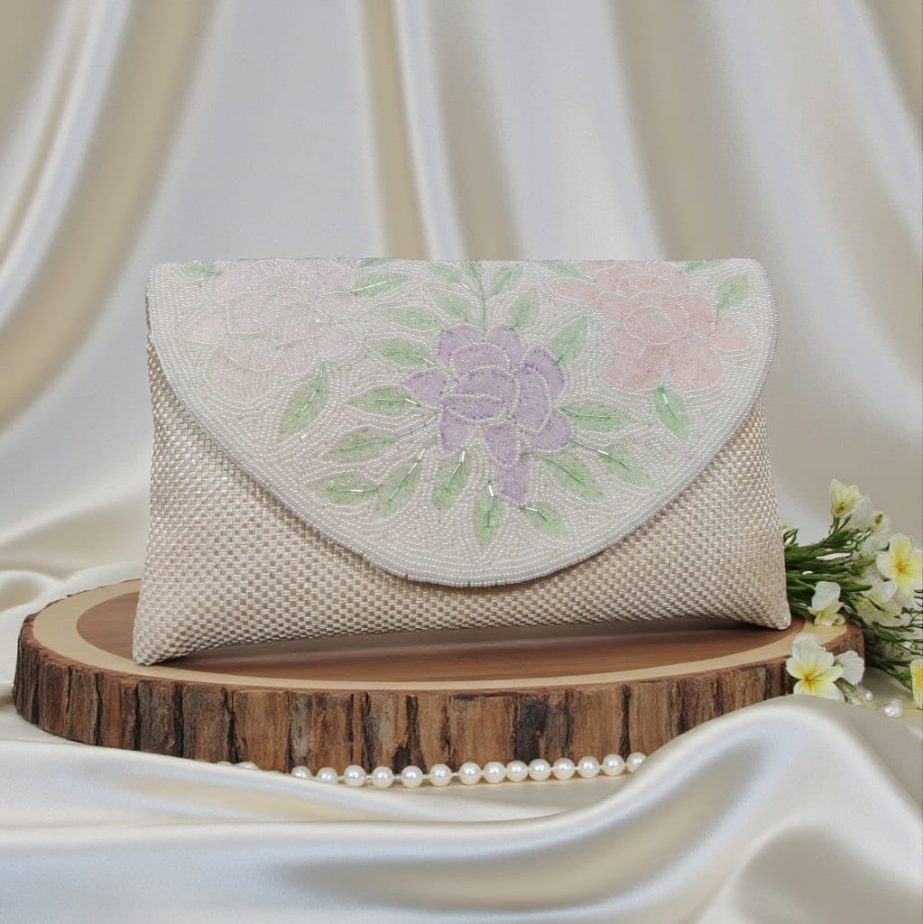 Zarisha Jute Envelope Clutch