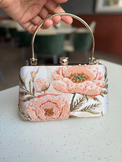 Elaria Floral Silk Clutch