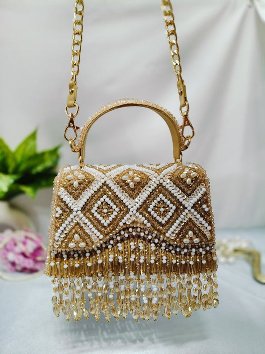 Aurelia Crystal Fringe Bag