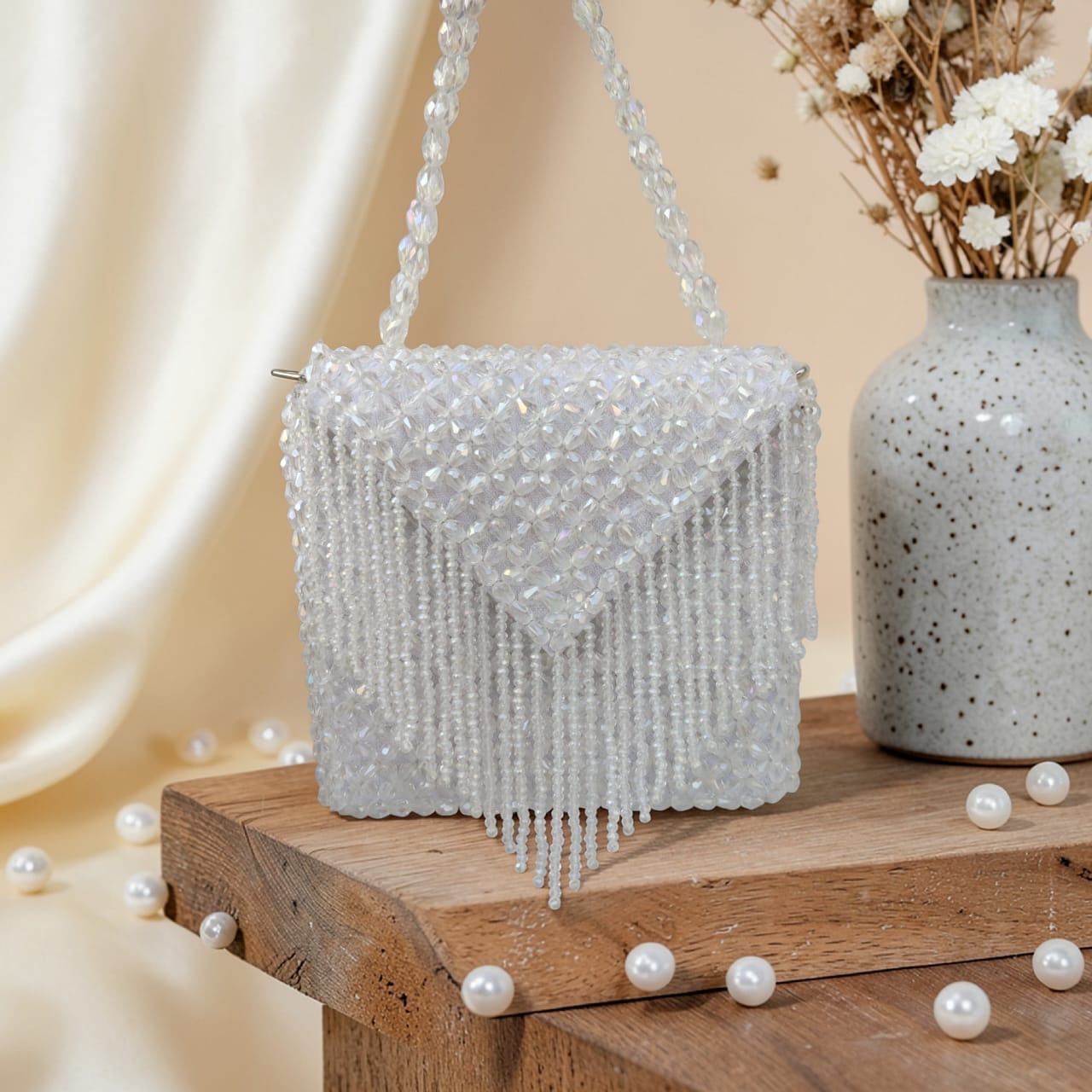 Zivara Crystal Fringe Bag