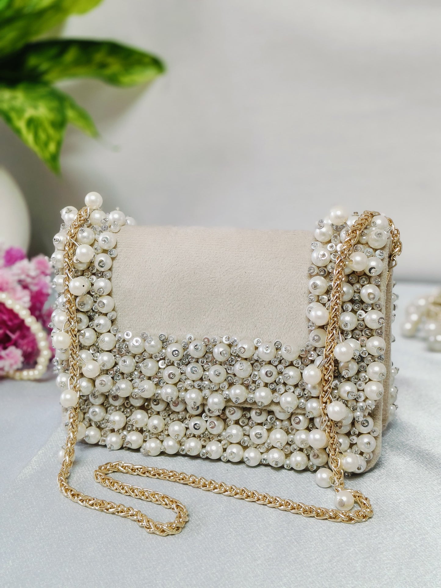 Starlight Pearl Evening Bag