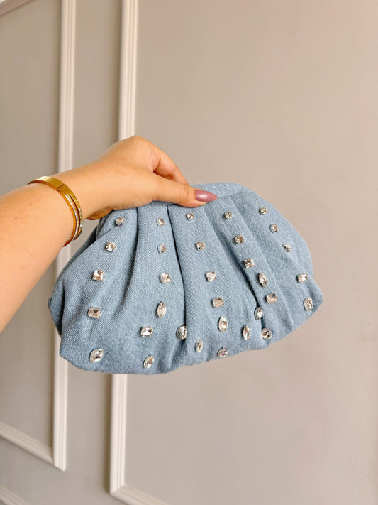Minimilistic Denim Stud Batwa