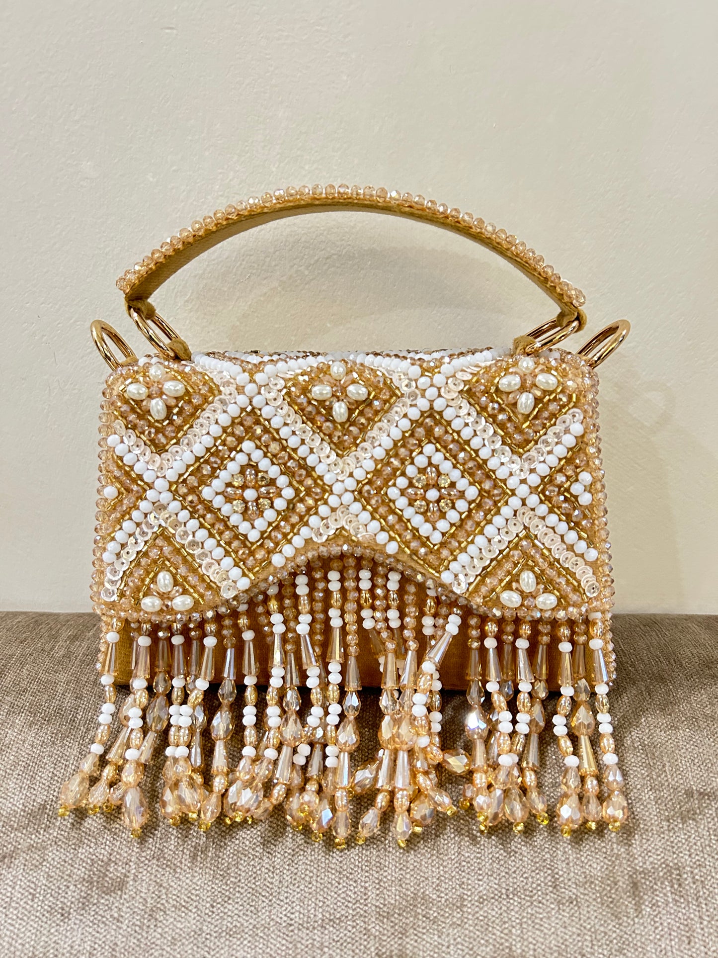 Aurelia Crystal Fringe Bag