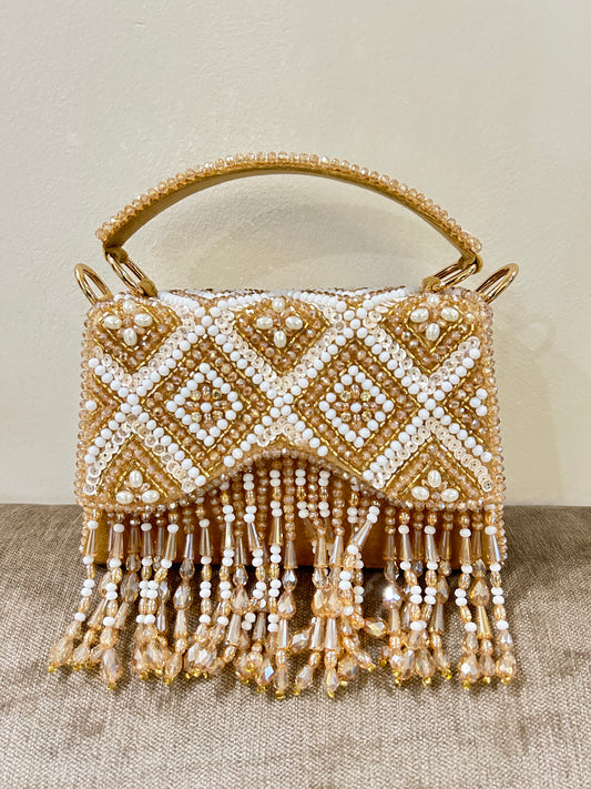Aurelia Crystal Fringe Bag