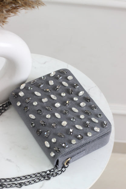 Twilight Gleam Denim Flap Bag