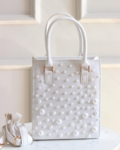 Stella Pearl Denim Tote Bag