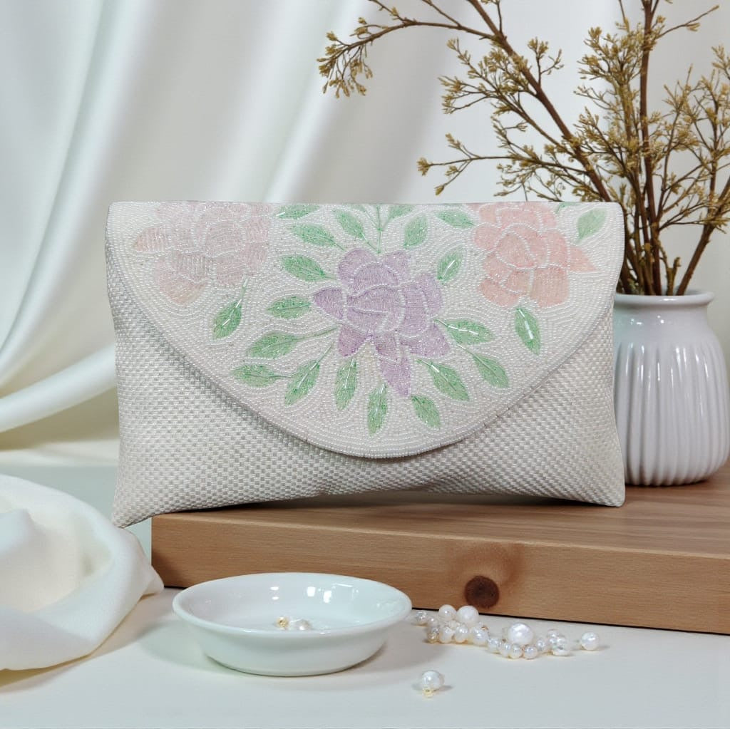 Zarisha Jute Envelope Clutch