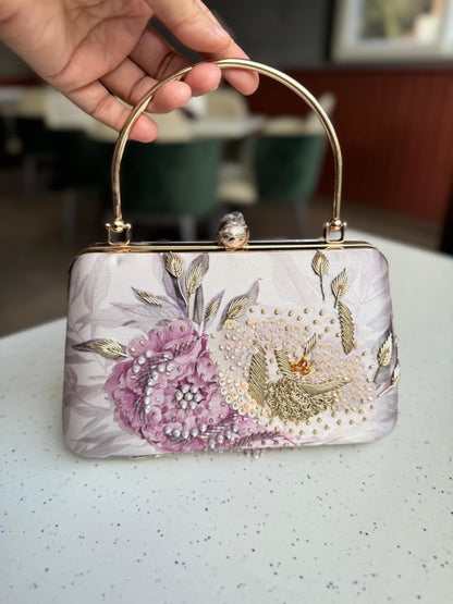Elaria Floral Silk Clutch