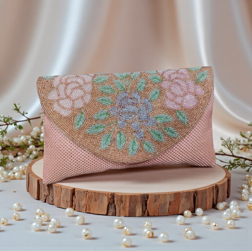 Zarisha Jute Envelope Clutch