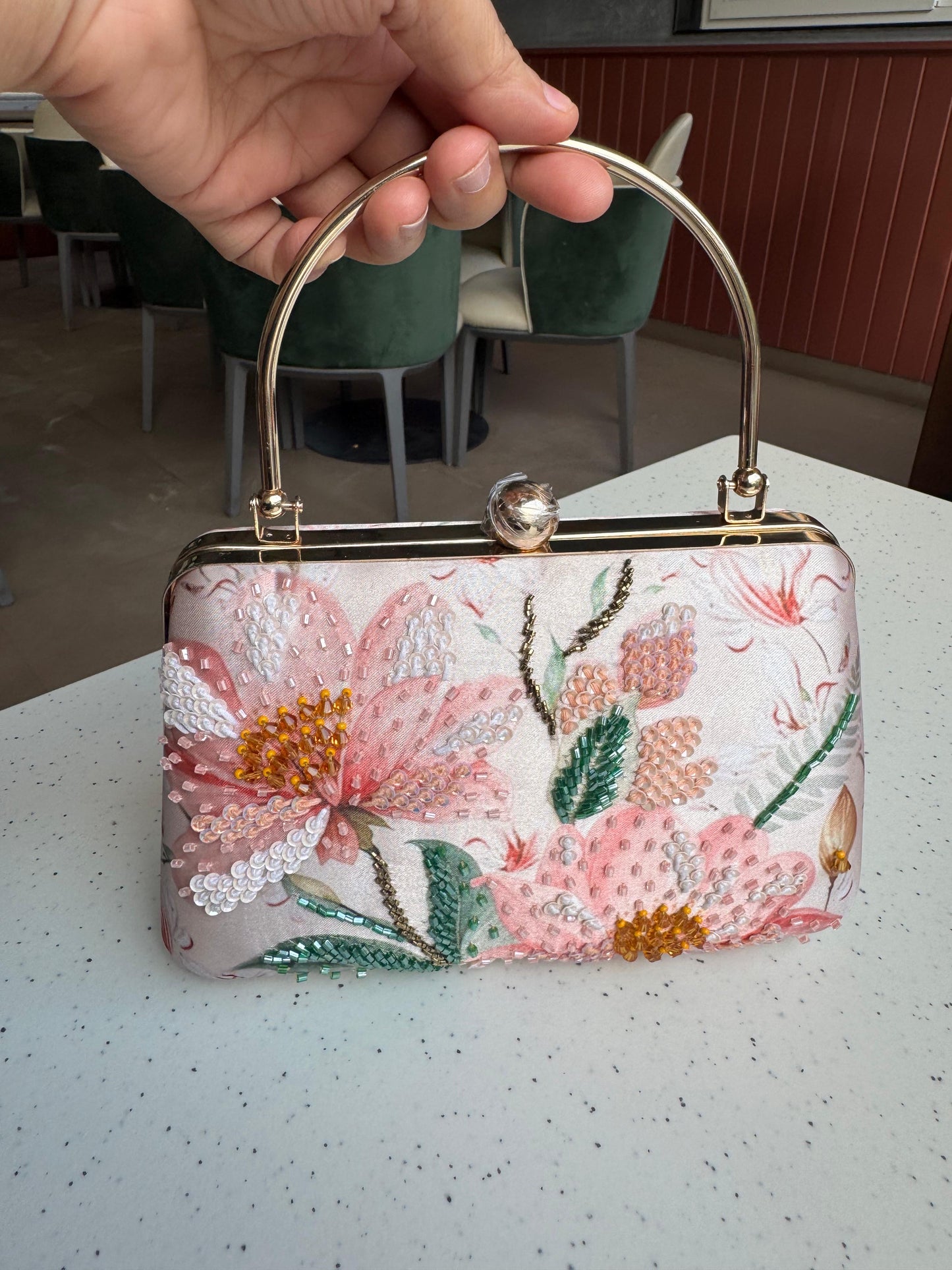 Elaria Floral Silk Clutch