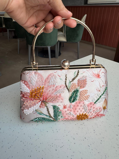 Elaria Floral Silk Clutch