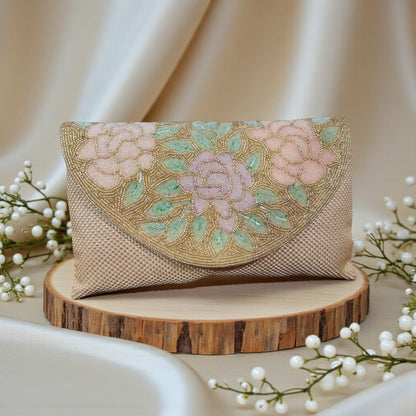 Zarisha Jute Envelope Clutch