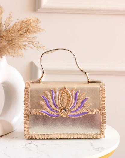 Padma Rosé Lotus Handbag