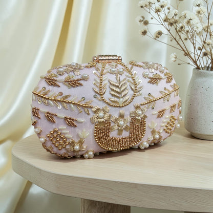 Begum Zardozi Clutch (Both Side Work)