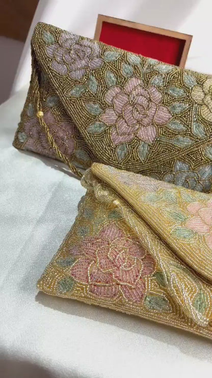 Zariya Beaded Flap Bag